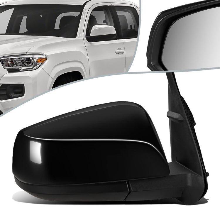 RETROVISOR MIRROR - OEM - 16-19 TOYOTA TACOMA - POWERED - HEATED - FOLDING - RIGHT - BLACK MATERIAL