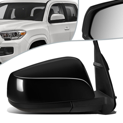 RETROVISOR MIRROR - OEM - 16-19 TOYOTA TACOMA - POWERED - HEATED - FOLDING - RIGHT - BLACK MATERIAL