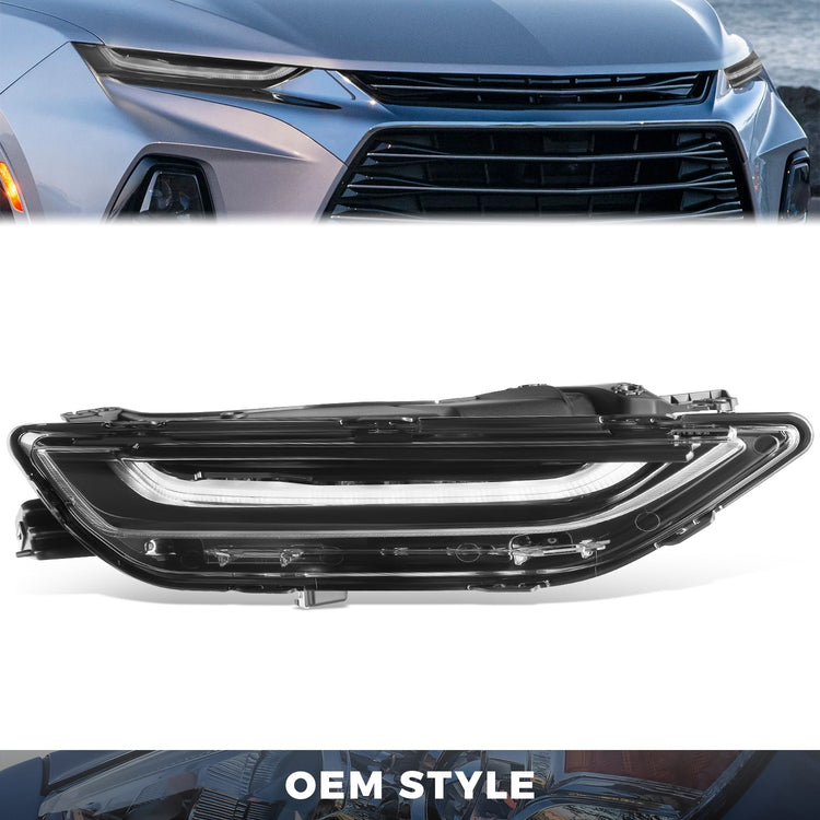 FAROS OE STYLE - 19-22 CHEVY BLAZER - LED DAYTIME RUNNING LIGHT - BLACK HOUSING - RIGHT SIDE