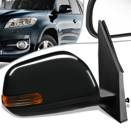 RETROVISOR MIRROR - OEM - 09-12 TOYOTA RAV4 - POWERED - HEATED - PAINTABLE - RIGHT - BLACK