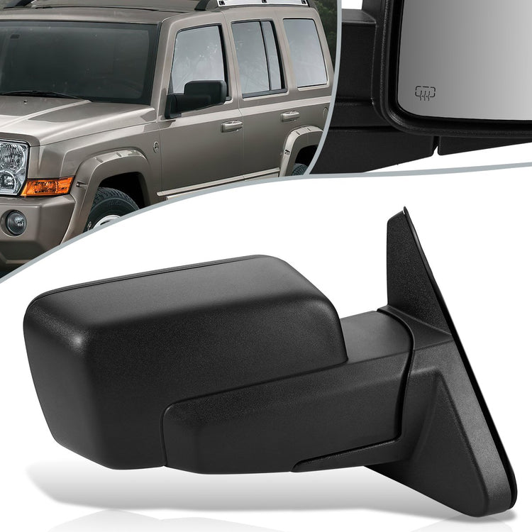 RETROVISOR MIRROR - OEM - 06-11 JEEP COMMANDER - POWERED - HEATED - W/ MEMORY - W/ FOLDING - W/ TEXTURED BLACK - RIGHT