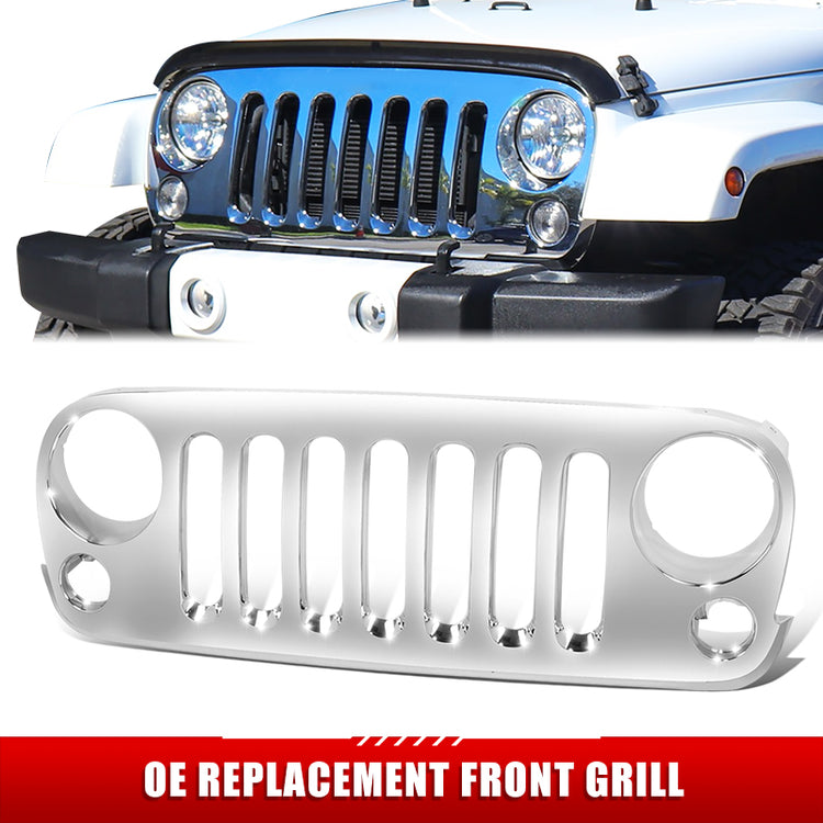 PARRILLA GRILLE - JP WANGLR '07-'17/ GRILLE ASS'Y/ CHROME//PARTS.NO,CH1200328//OEM NO,68046306AA-PFM