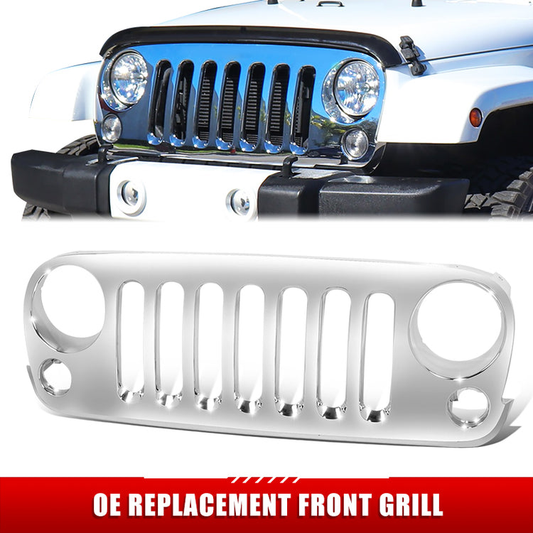 PARRILLA GRILLE - JP WANGLR '07-'17/ GRILLE ASS'Y/ CHROME//PARTS.NO,CH1200328//OEM NO,68046306AA-PFM