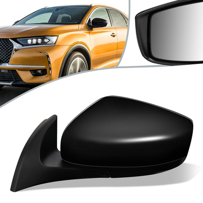 RETROVISOR MIRROR - OEM - 18-19 NISSAN LEAF - POWERED - W/ BSD - FOLDING - BLACK MATERIAL - LEFT