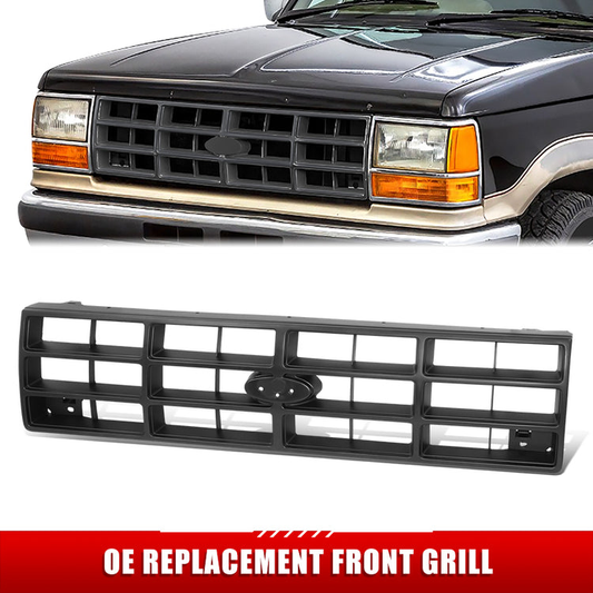 PARRILLA GRILLE - FD RANGR/BRONCO II '89-'92/ GRILLE ASS'Y/ MAT-BLACK/ (W/O GT)(W/O STX PKG)//PARTS.NO,FO1200149//OEM NO,E0TZ8200C