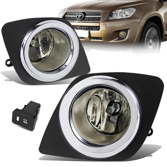 FAROS DE NIEBLA 09-12 TOYOTA RAV4 - W/ SWITCH - H11 BULB - SMOKE