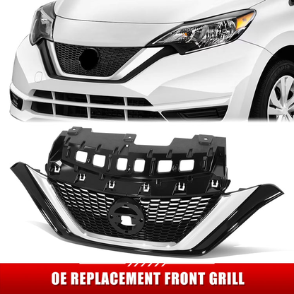 PARRILLA GRILLE - DS VESA NOT '14-'16/'17-'19/ GRILLE ASS'Y 17-19/ PAINTED BLACK W/CHROME MLDG//PARTS.NO,NI1200290//OEM NO,623109ME0A