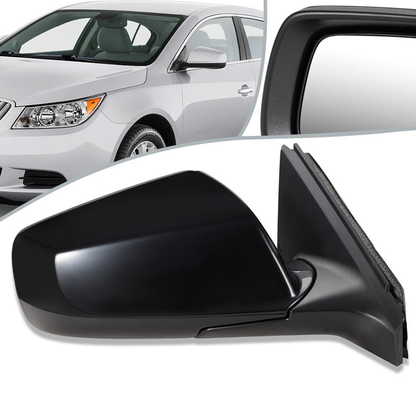 RETROVISOR MIRROR - OEM - 10-15 BUICK LACROSSE - POWERED - HEATED - FOLDING - BLACK MATERIAL - RIGHT