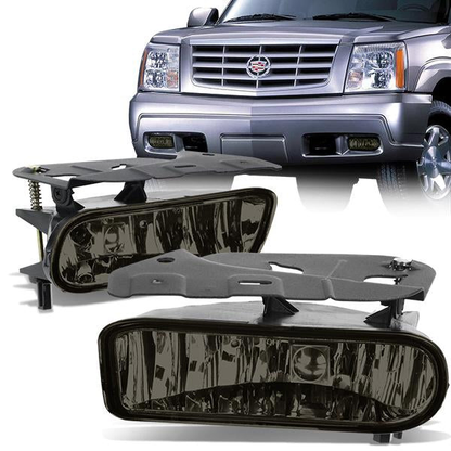 FAROS DE NIEBLA 02-06 CADILLAC ESCALADE - BOLT-ON - 899 BULB - SMOKE