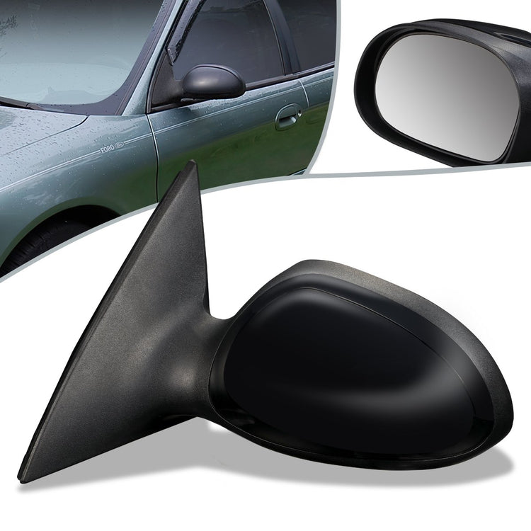RETROVISOR MIRROR - OEM - 00-03 FORD TAURUS - POWERED - TEXTURED - BLACK - LEFT