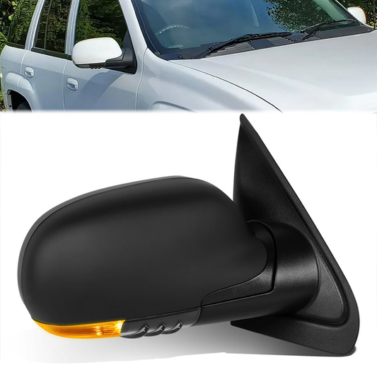 RETROVISOR MIRROR - OE STYLE - BUICK RAINIER 07 - CHEVROLET TRAILBLAZER 07 - GMC ENVOY 07 - WITH POWER WITH HEATED WITH CLEAR SIGNAL WITH MEMORY - PASSENGER SIDE - PAINT TO MATCH - BLACK