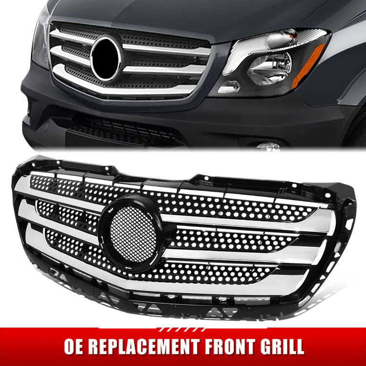 PARRILLA GRILLE - BZ SRINTER '14-'18/ GRILLE ASS'Y/ MAT-BLACK/ W/CHROME MOULDING
