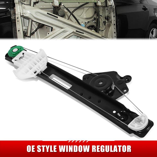REGULADOR DE VENTANA WINDOW MOTORS & REGULATORS - FORD FOCUS 2000-2007 - POWERED WINDOWS; LX, SE, ZX4, ZX5, ZXW - METALLIC - BARE STEEL / PLASTIC
