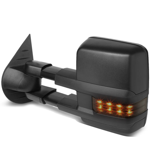 RETROVISORES EXTENDIBLES TOWING MIRROR - 07-13 CHEVY SILVERADO 1500, 1500HD, 2500, 2500HD, GMC SIERRA 1500, 1500HD, 2500, 2500HD, CHEVY SUBURBAN 1500, 2500, GM YUKON, YUKON XL 1500, XL 2500, CHEVY AVALANCHE, CHEVY TAHOE, CADILLAC ESCALADE / 07-14 CHEVY
