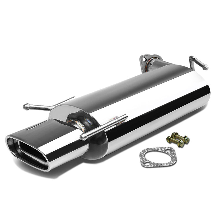TUBERIA CATBACK CATBACK - 07-11 TOYOTA CAMRY 4CYL - SINGLE SQUARE OVER ROLLED TIP - STAINLESS STEEL