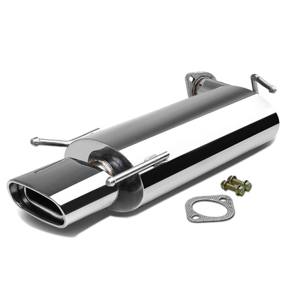 TUBERIA CATBACK CATBACK - 07-11 TOYOTA CAMRY 4CYL - SINGLE SQUARE OVER ROLLED TIP - STAINLESS STEEL
