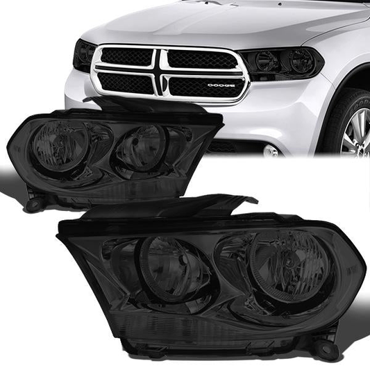 FAROS 11-13 DODGE DURANGO - SMOKE HOUSING / CLEAR CORNER - H11 LOW BEAM / 9005 HIGH BEAM