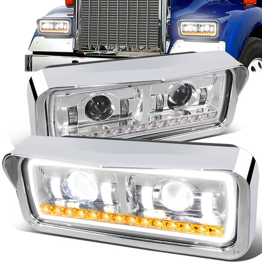 FAROS FREIGHTLINER CLASSIC 01-11 / FREIGHTLINER CLASSIC XL 01-09 / FREIGHTLINER FLD120SD 03-12 / KENWORTH T600A 86-07 / KENWORTH T800 87-19 / KENWORTH W900 81-19 / PETERBILT 357 86-08 / PETERBILT 365 08-19 / PETERBILT 378 88-07 / PETERBILT 379 85-07 /