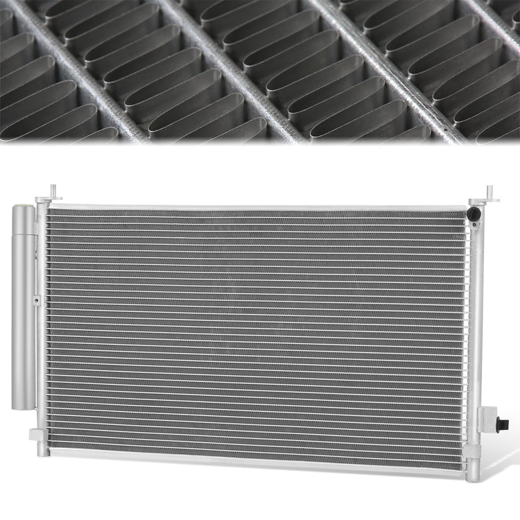 CONDENSADOR HONDA CIVIC 2006-2011 - FOR 1.8L COUPE MODEL - ALUMINUM - SILVER