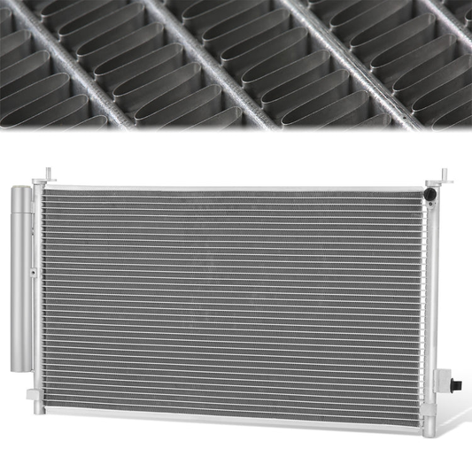 CONDENSADOR HONDA CIVIC 2006-2011 - FOR 1.8L COUPE MODEL - ALUMINUM - SILVER