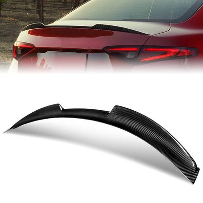 SPOILER CAR TRUNK SPOILER - 17-21 ALFA ROMERO GIULIA - CARBON FIBER BLACK