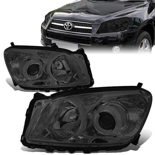 FAROS 09-12 TOYOTA RAV4 - PROJECTOR - H11 LOW BEAM / 9005 HIGH BEAM / 7443A TURN SIGNAL - SMOKE HOUSING / CLEAR CORNER