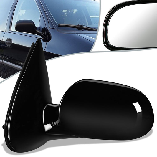 RETROVISOR MIRROR - OEM - 95-98 FORD WINDSTAR - POWERED - PAINTABLE - BLACK - LEFT
