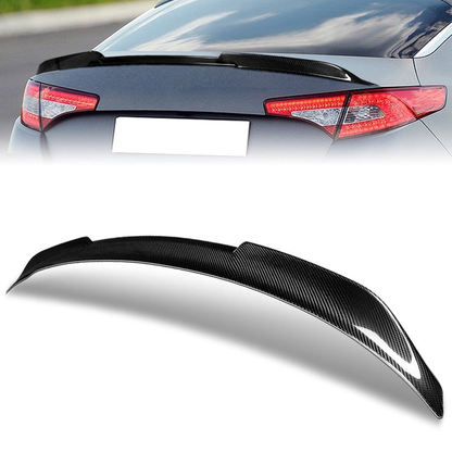 SPOILER CAR TRUNK SPOILER - 11-13 KIA OPTIMA - CARBON FIBER BLACK