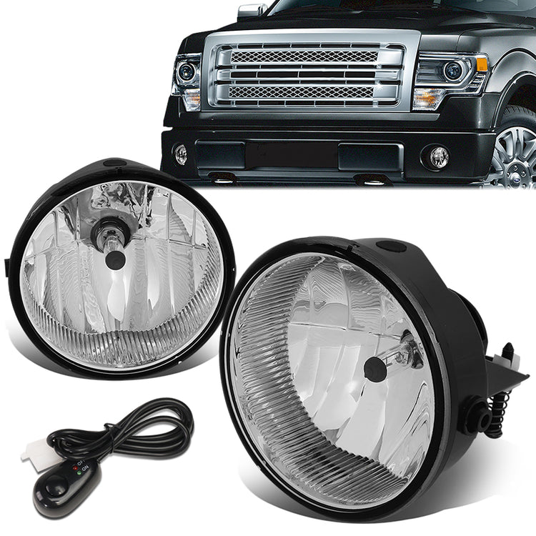 FAROS DE NIEBLA 06-10 FORD F-150 / 06-10 LINCOLN MARK LT - 9140 BULB - WITH SWITCH, WIRING - CLEAR