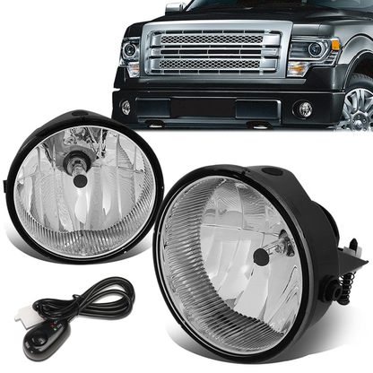 FAROS DE NIEBLA 06-10 FORD F-150 / 06-10 LINCOLN MARK LT - 9140 BULB - WITH SWITCH, WIRING - CLEAR