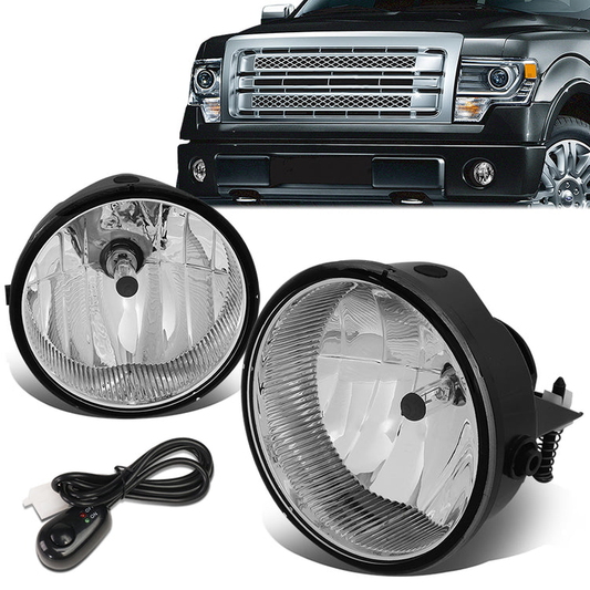 FAROS DE NIEBLA 06-10 FORD F-150 / 06-10 LINCOLN MARK LT - 9140 BULB - WITH SWITCH, WIRING - CLEAR
