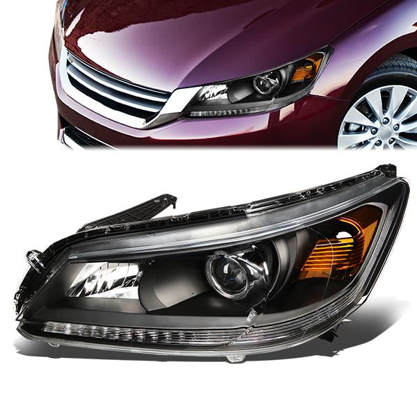 FAROS OE STYLE - 13-15 HONDA ACCORD 4-DOOR - DOES NOT FIT EX-L / TOURING MODELS W/ LED DRL - USES 9005 HIGH/H11 LOW BEAM BULBS - LEFT