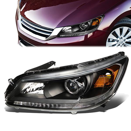FAROS OE STYLE - 13-15 HONDA ACCORD 4-DOOR - DOES NOT FIT EX-L / TOURING MODELS W/ LED DRL - USES 9005 HIGH/H11 LOW BEAM BULBS - LEFT
