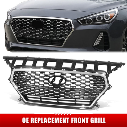 PARRILLA GRILLE - HY ELNTR 17-18/19-20/ GRILLE ASS'Y 18-20/ PAINTED BRIGHT BLACK/ W/CHROME FRAME/ W/O INTELLIGENT CRUISE CONTROL/(GT)(H/B)//PARTS.NO,HY1200224//OEM NO,86350G3010