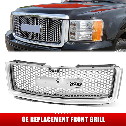 PARRILLA GRILLE - GC SERRA '07-'11/ GRILLE ASS'Y 07-11/ CHROME/BLACK/ (HONEYCOMB STYLE)/ (DENALI MODEL)//PARTS.NO,GM1200631//OEM NO,25825522