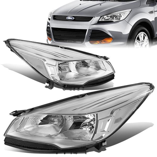 FAROS 13-16 FORD ESCAPE 4-DOOR - H11 LOW BEAM / 9005 HIGH BEAM - CHROME HOUSING / CLEAR CORNER