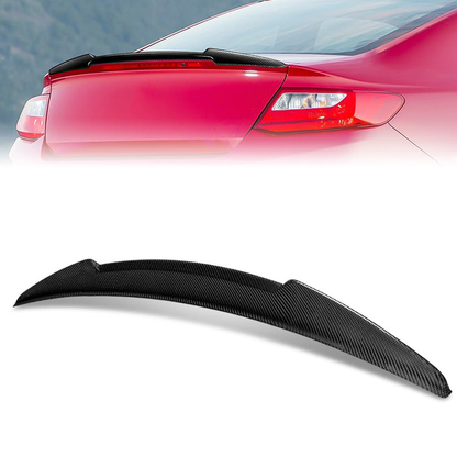 SPOILER CAR TRUNK SPOILER - 13-17 HONDA ACCORD - FITS COUPE MODELS - CARBON FIBER BLACK
