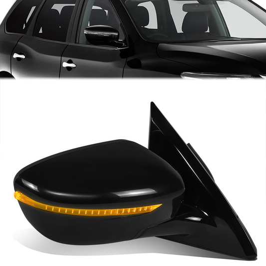 RETROVISOR MIRROR - OE STYLE - NISSAN PATHFINDER 18-20 - WITH POWER WITH SIGNAL - PASSENGER SIDE - PAINT TO MATCH - BLACK