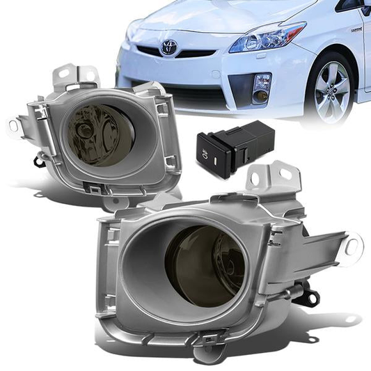 FAROS DE NIEBLA 10-12 TOYOTA PRIUS - WITH SWITCH, BEZEL - H11 BULB - SMOKE
