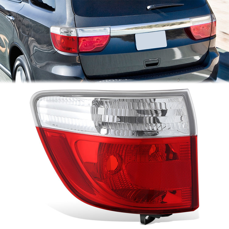 FAROS TRASEROS OE STYLE - 11-13 DODGE DURANGO - OUTER - 3057 TURN SIGNAL / 3057 TAIL LIGHT - CHROME HOUSING - LEFT