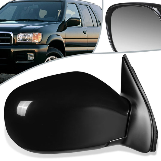 RETROVISOR MIRROR - OEM - 01-04 NISSAN PATHFINDER - POWERED - HEATED - PRIMED - BLACK - RIGHT