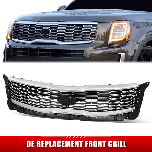 PARRILLA GRILLE - KA  TELRIDE 20-ON/ GRILLE ASS'Y/ MAT-BLACK/ W/CHROME MOULDING/ (W/CAMREA) (SX)//PARTS.NO,KI1200210//OEM NO,86350S9110
