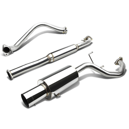 TUBERIA CATBACK CATBACK - 99-03 MITSUBISHI GALANT 4CYL - SINGLE TIP - STAINLESS STEEL