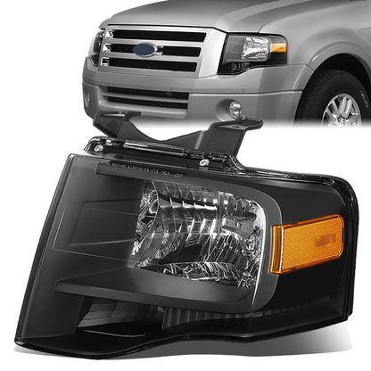 FAROS OE STYLE - 07-14 FORD EXPEDITION - H13 HEADLIGHT / 3157A PARKING - BLACK HOUSING - LEFT