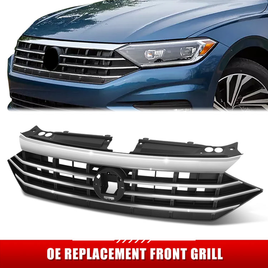 PARRILLA GRILLE - VG JETA 19-23/ GRILLE ASS'Y/ CHROME/BLACK/ (S,SE,SEL,SEL PREMIUM)/ (EU=USA)//PARTS.NO,VW1200173//OEM NO,17A853651RIDJ