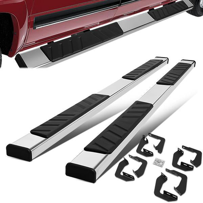 ESTRIBOS 5" - 07-21 TOYOTA TUNDRA - CREWMAX - CHROME / BLACK