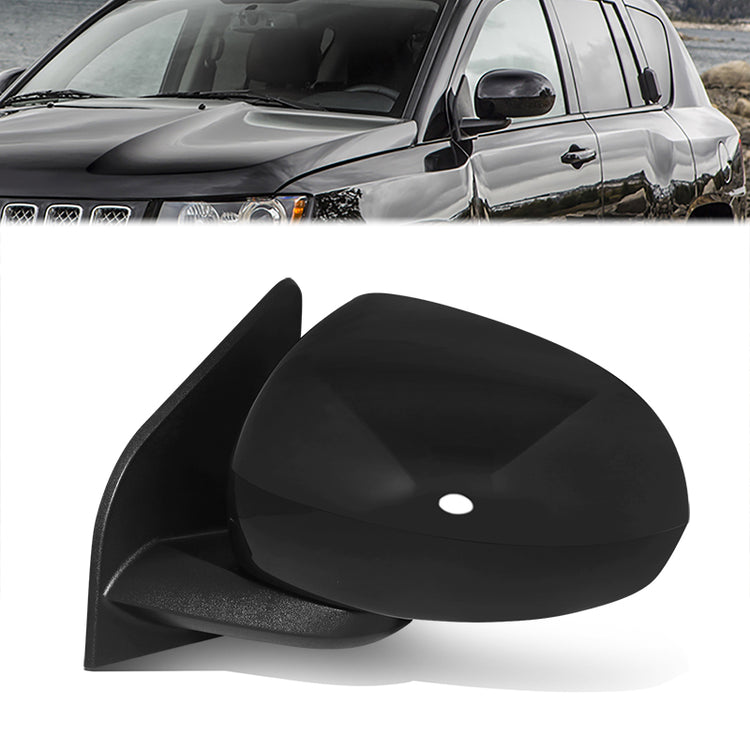 RETROVISOR MIRROR - OE STYLE - JEEP COMPASS 14-15 - WITH POWER WITH HEATED GLASS - DRIVER SIDE - PAINT TO MATCH - BLACK
