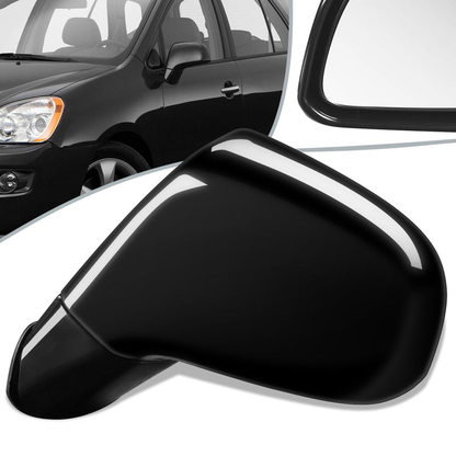 RETROVISOR MIRROR - OEM - 07-12 KIA RONDO - POWERED - HEATED - PAINTABLE - BLACK - LEFT