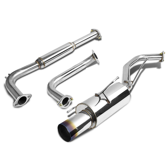 TUBERIA CATBACK CATBACK - 00-03 NISSAN MAXIMA - V7 - SINGLE BURNT TIP - STAINLESS STEEL