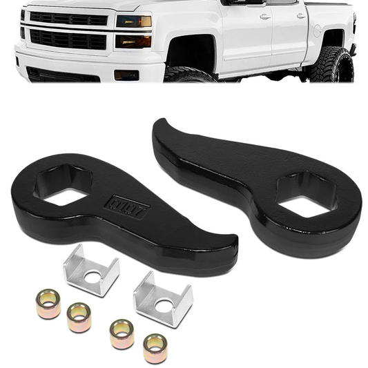 KIT ELEVACION 11-20 CHEVROLET SILVERADO 2500HD 2WD 4WD (8-LUG) / 11-20 CHEVROLET SILVERADO 3500HD 2WD 4WD (8-LUG) / 11-20 GMC SIERRA 2500HD 2WD 4WD (8-LUG) / 11-20 GMC SIERRA 3500HD 2WD 4WD (8-LUG) - FRONT - LIFTS 1-3" - REINDEXED TORSION KEY